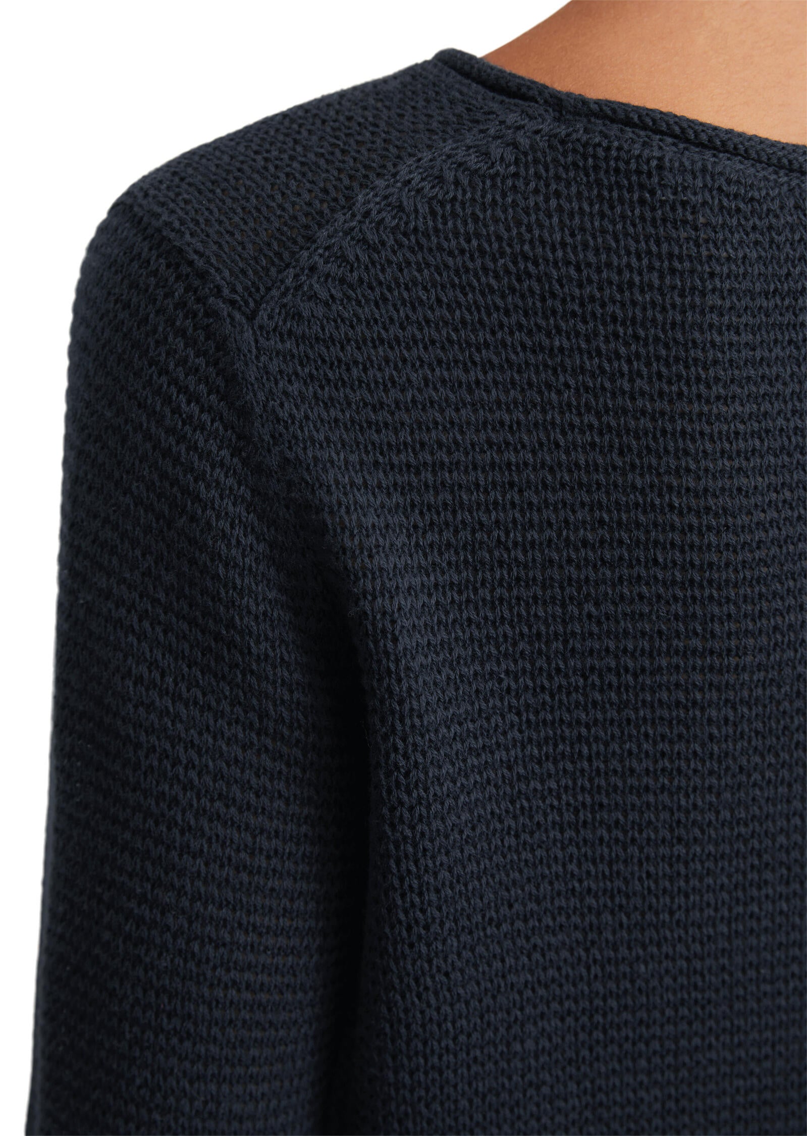 Strickpullover aus Baumwolle - 899-deep blue sea