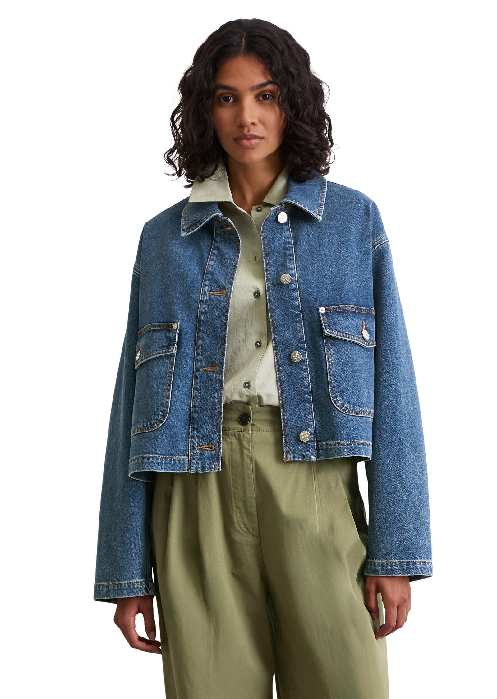 Jeansjacke Relaxed Fit - 036-authentic mid blue - Blau