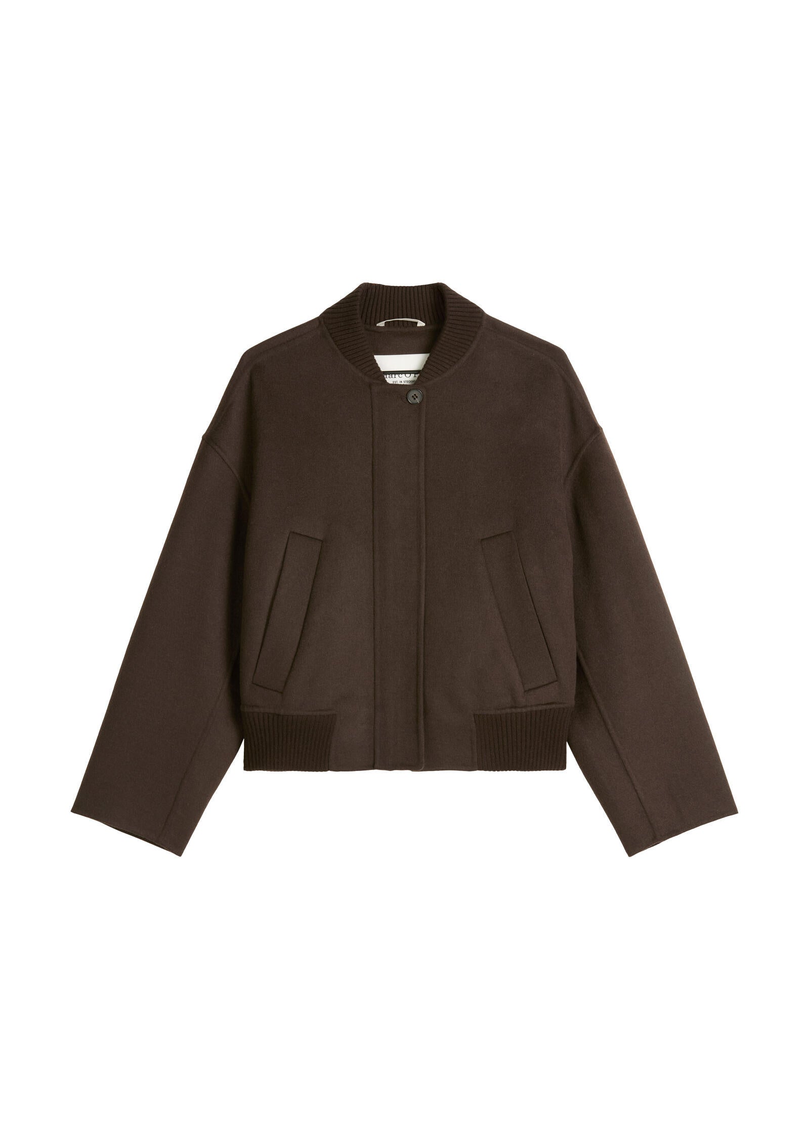Bomberjacke aus Wollmix - 796-dark coffee - Braun