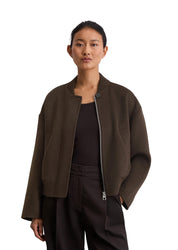 Bomberjacke aus Wollmix - 796-dark coffee - Braun