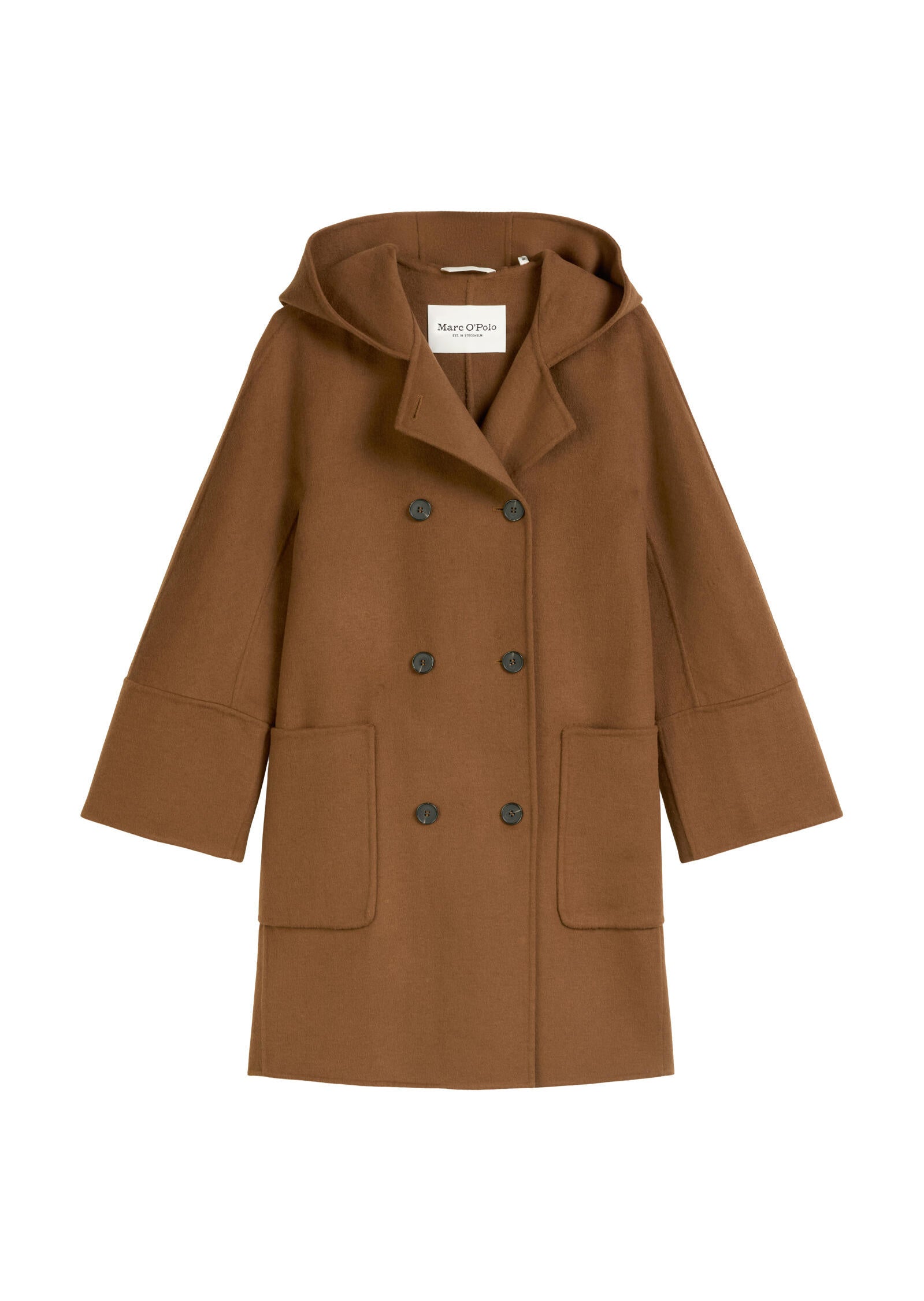 Kurzmantel aus Wollmix - 754-warm brown - Braun