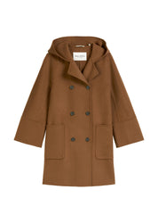 Kurzmantel aus Wollmix - 754-warm brown - Braun