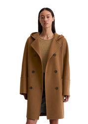 Kurzmantel aus Wollmix - 754-warm brown - Braun