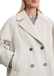 Caban-Jacke aus Wolle - 177-shaded stone - Creme
