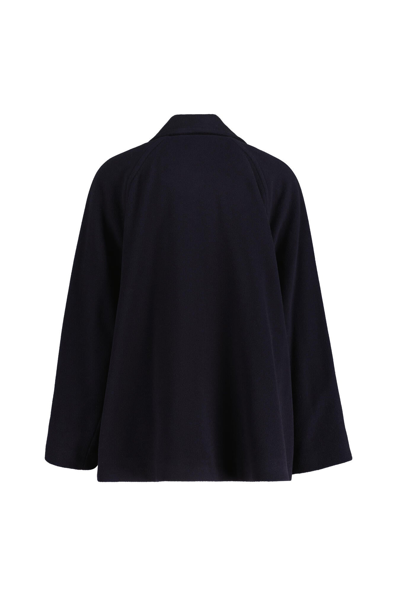 Caban-Jacke aus Wolle - 888-deep night blue - Blau