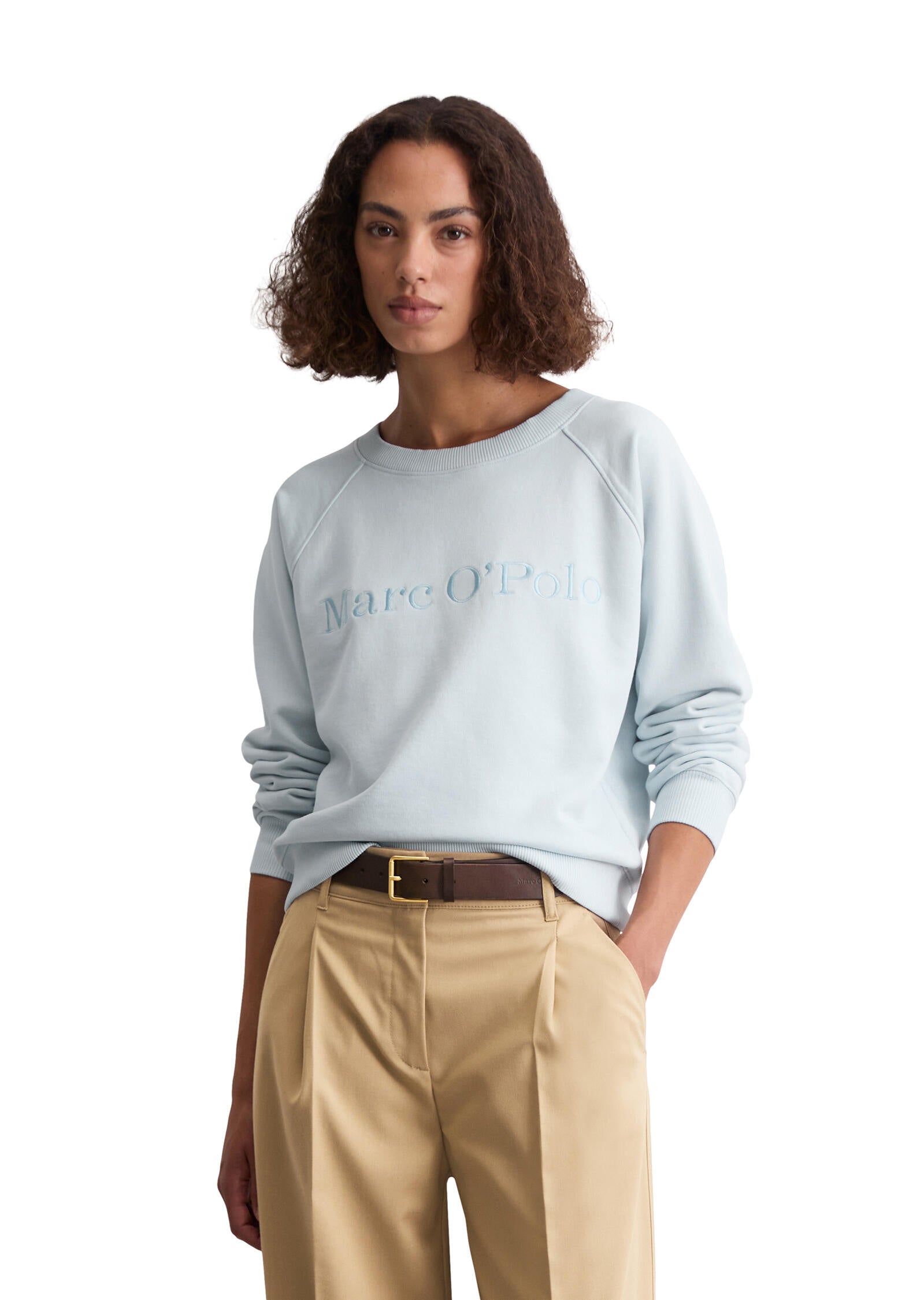 Sweatshirt aus Baumwolle - 802-calm blue - Blau