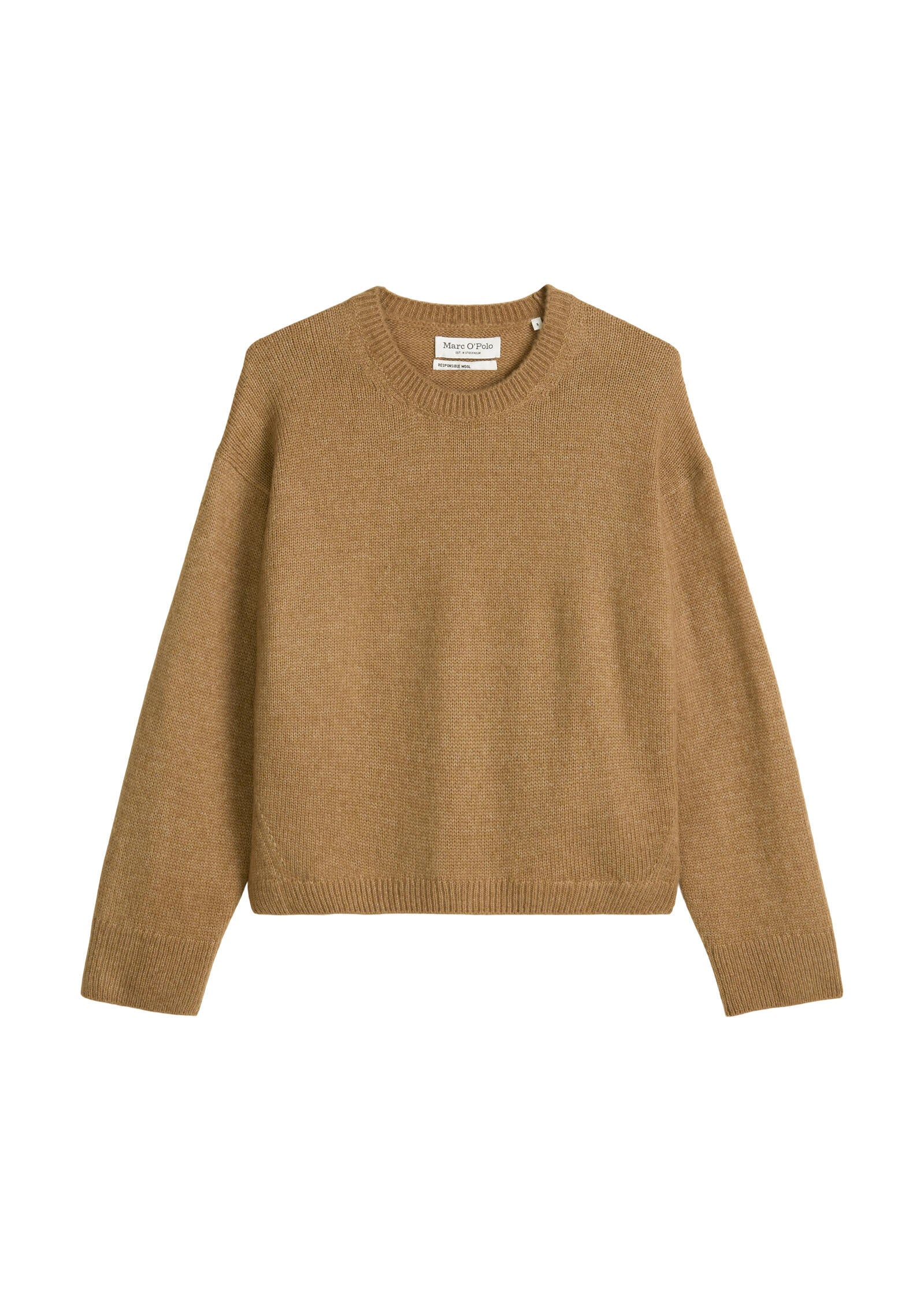 Strickpullover aus Schurwolle - 721-pure sand - Braun
