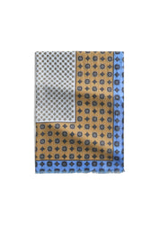 Schal mit Allover-Print - L38-multi/pure sand - Braun