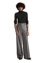 Tweedhose Wide Fit aus Schurwolle-Mix - W36-multi - Grau