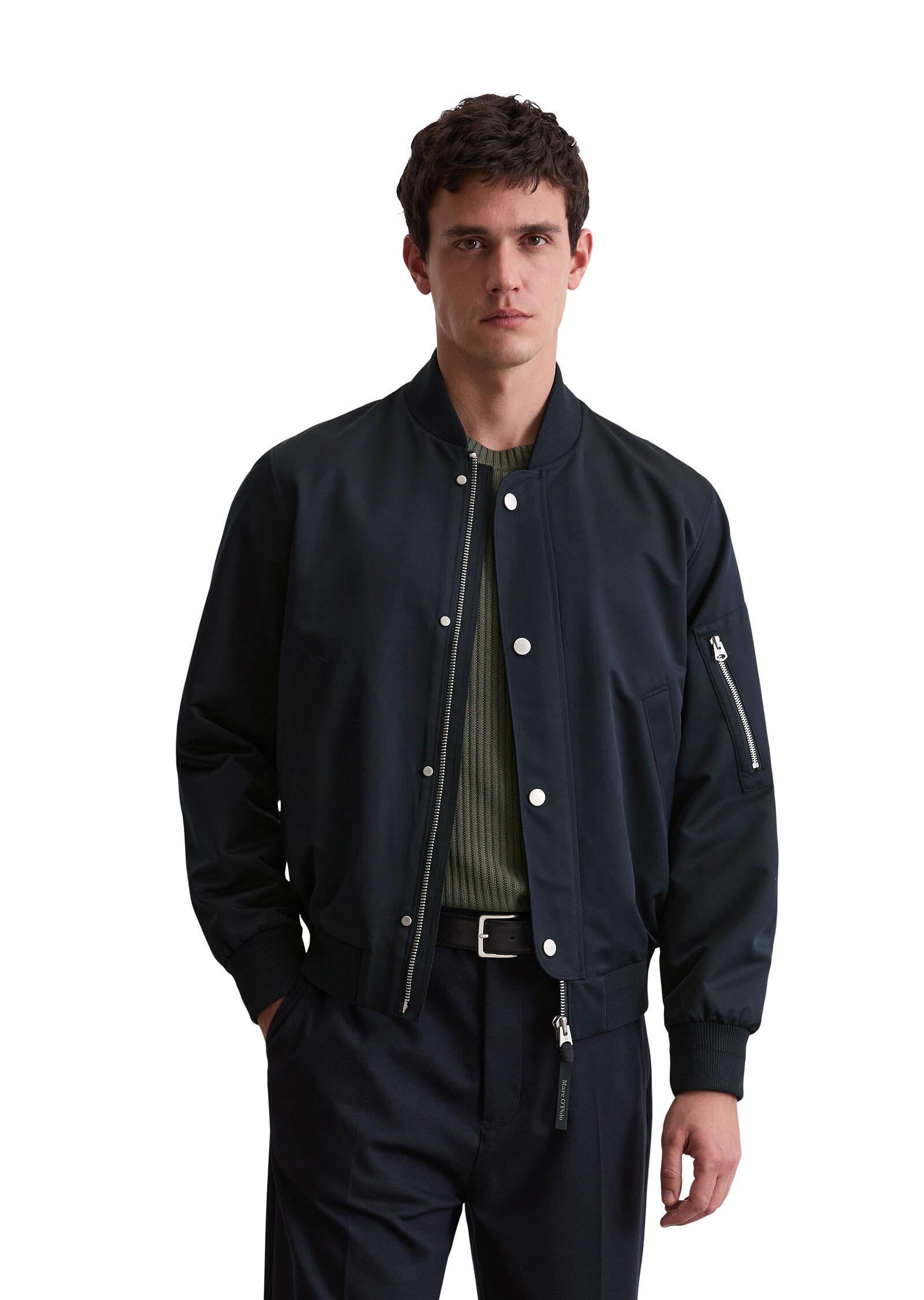 Bomberjacke aus Baumwollmix - 888-deep night blue - Blau