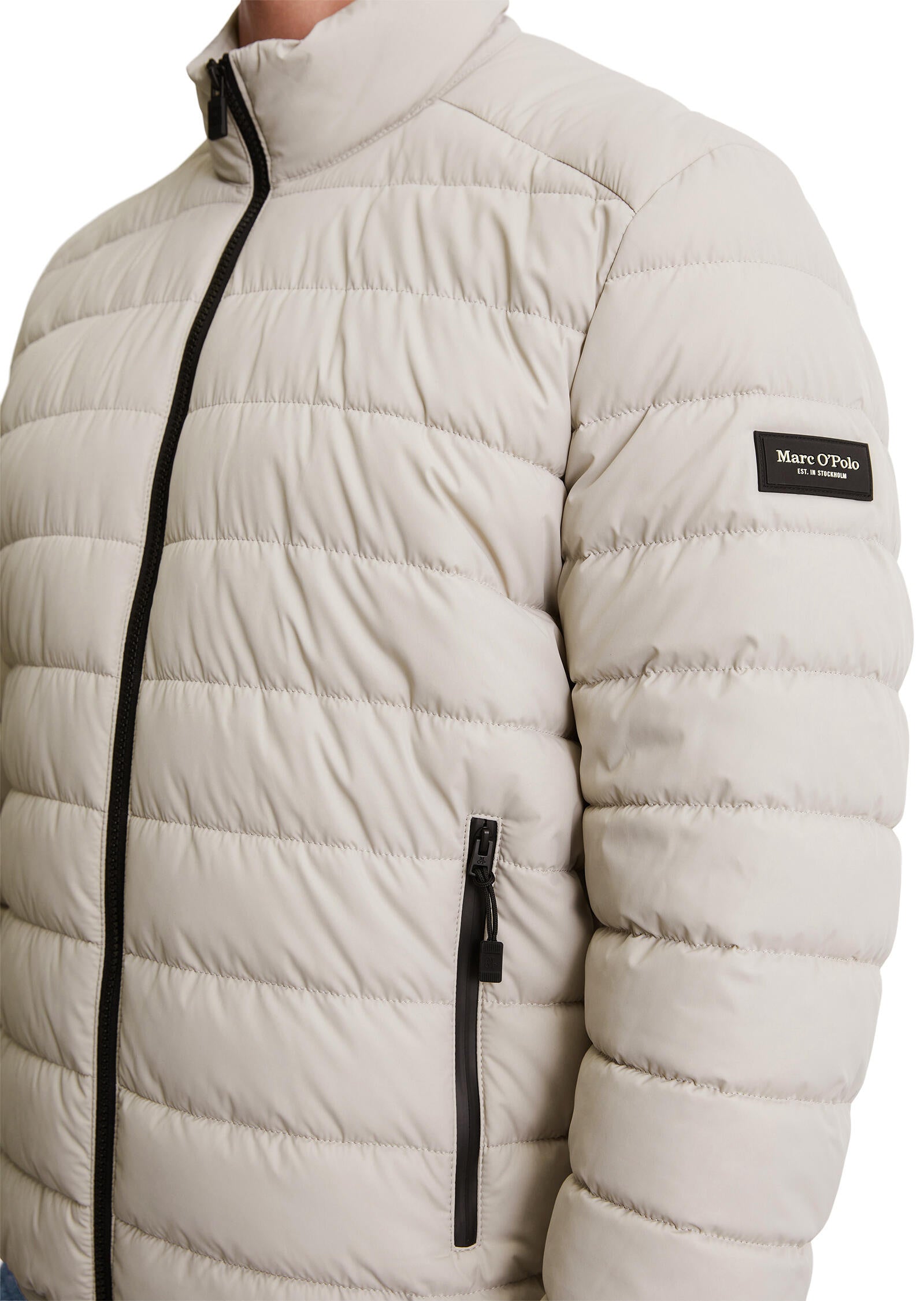Steppjacke mit Stehkragen Regular Fit - 913-dapple gray - Creme