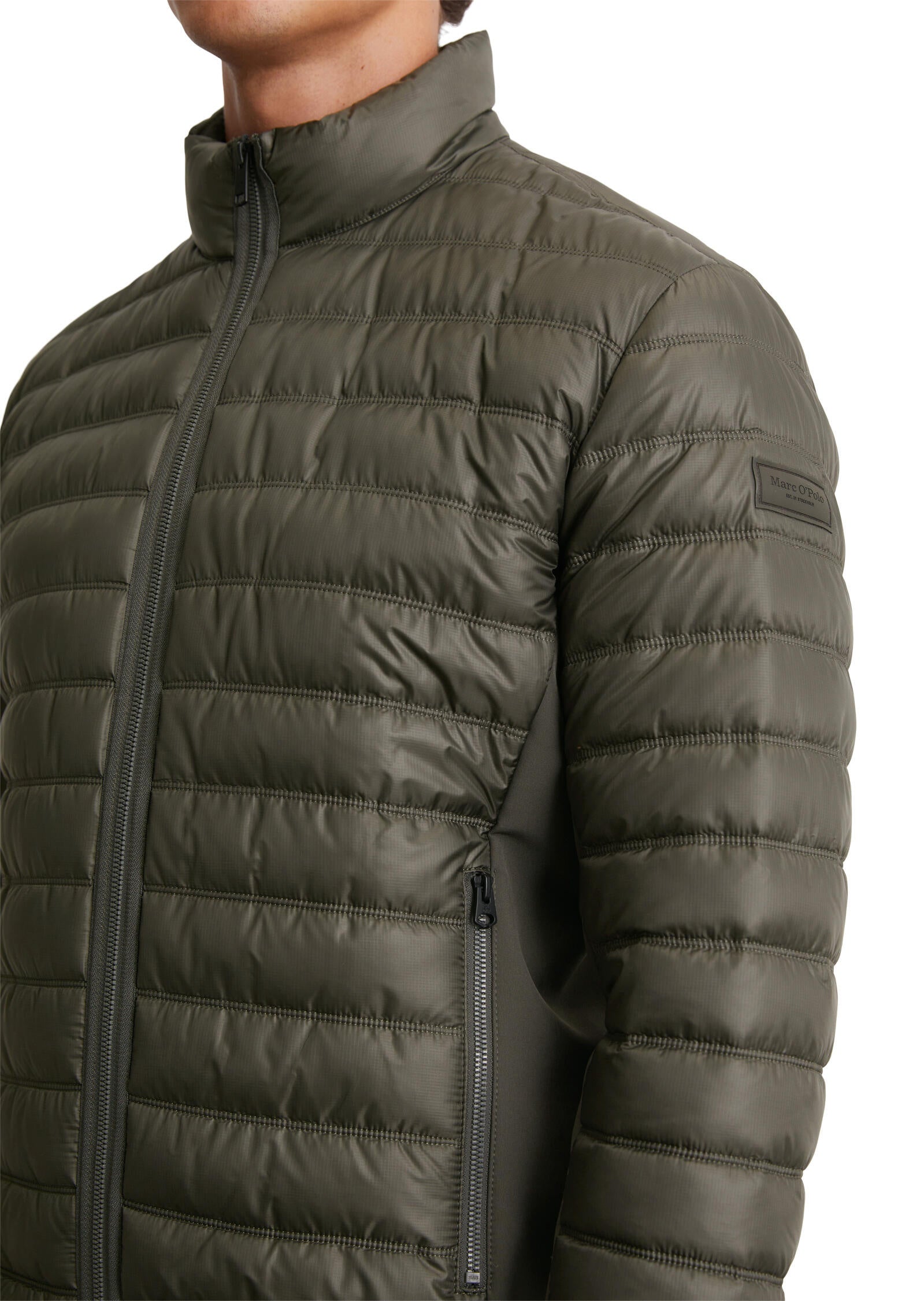 Steppjacke mit Stehkragen - 493-copley brown - Khaki