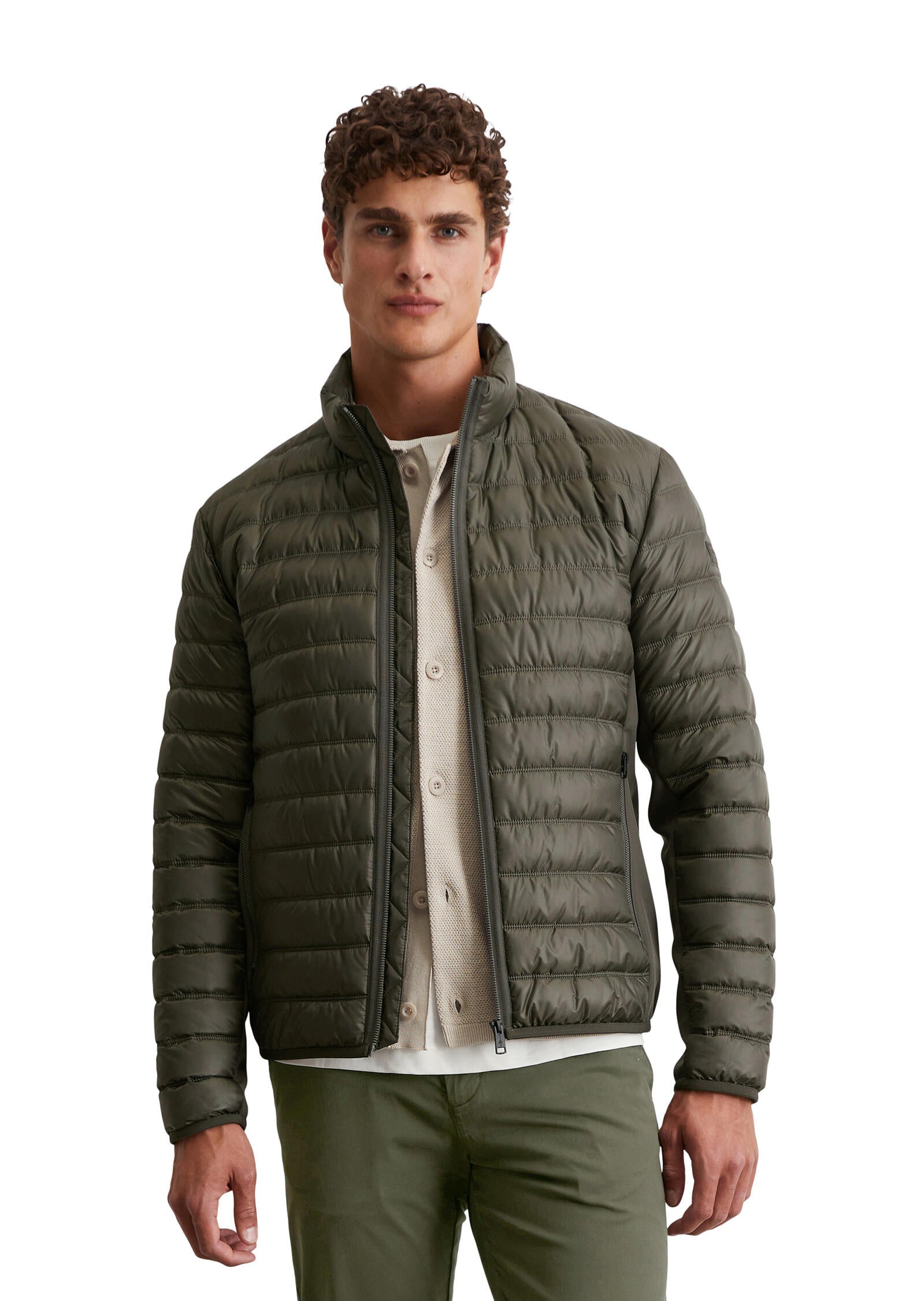 Steppjacke mit Stehkragen - 493-copley brown - Khaki