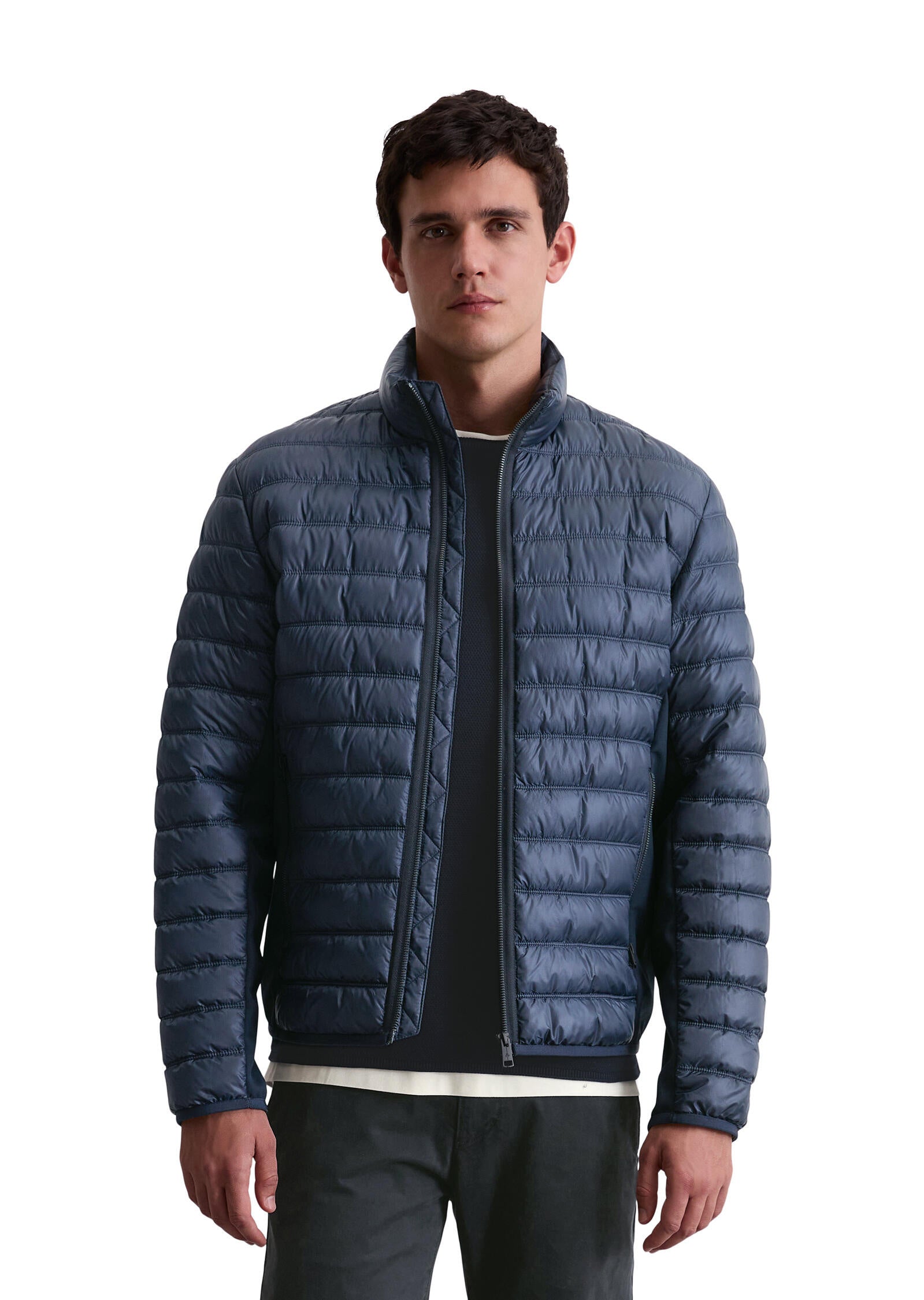 Steppjacke mit Stehkragen - 898-dark navy - Blau