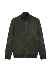 Strickjacke aus Schurwollmix - 989-dark grey melange - Grau