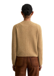 Strickcardigan aus Baumwollmix - 721-pure sand - Braun