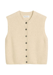 Strickweste aus Baumwollmix - 174-natural stone - Beige