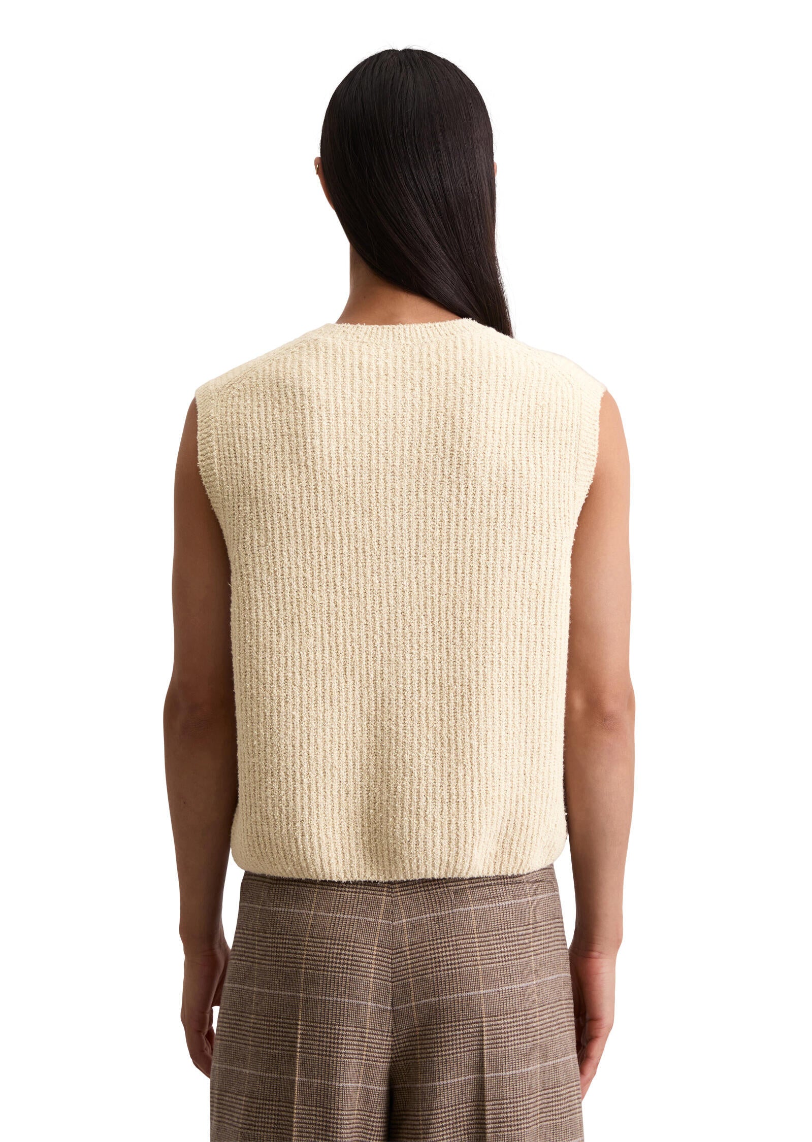 Strickweste aus Baumwollmix - 174-natural stone - Beige