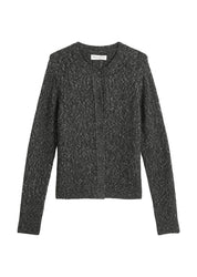 Cardigan aus Woll-Mix - 975-night grey melange - Grau