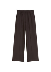 Hose in Relaxed Fit aus softem Flanel - 796-dark coffee