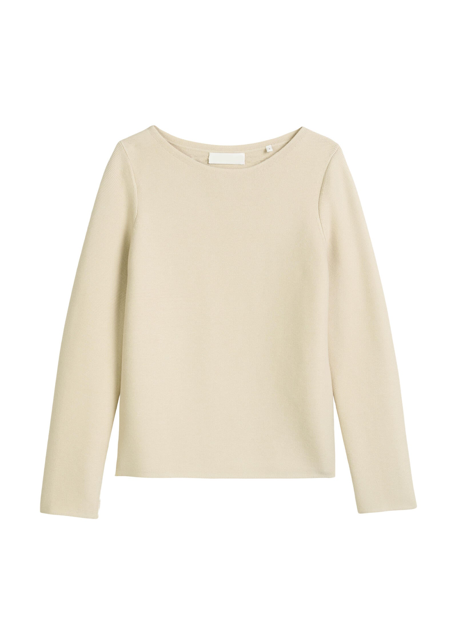 Strickpullover Slim Fit aus Bio-Baumwolle - 174-natural stone - Creme