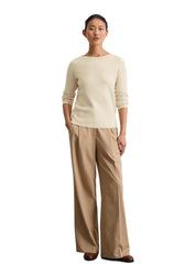 Strickpullover Slim Fit aus Bio-Baumwolle - 174-natural stone - Creme