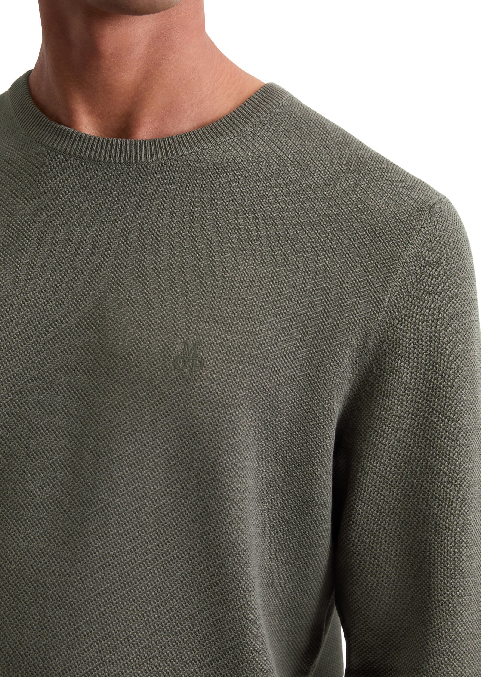 Strickpullover aus Baumwolle - 493-copley brown - Khaki