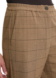 Karierte Stoffhose in Relaxed Fit mit Glencheck-Muster - L77-multi/pure sand - Mehrfarbig