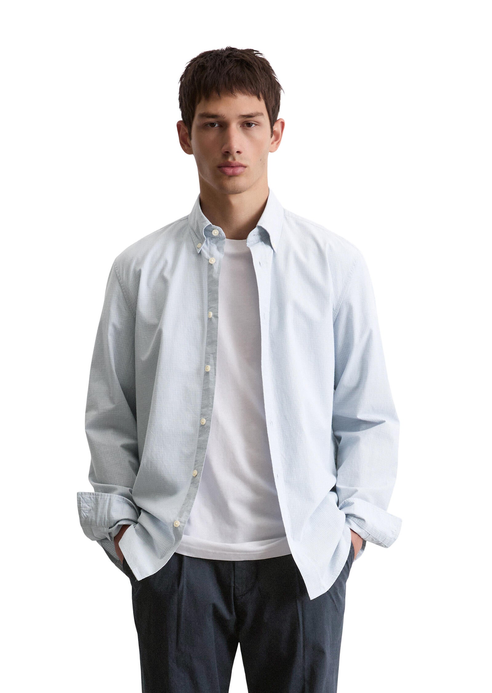 Hemd kariert Regular Fit - I83-multi/ meltwater - Blau
