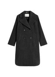 Cape-Mantel Relaxed Fit - 975-night grey melange - Grau