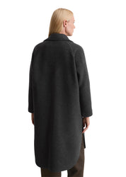 Cape-Mantel Relaxed Fit - 975-night grey melange - Grau