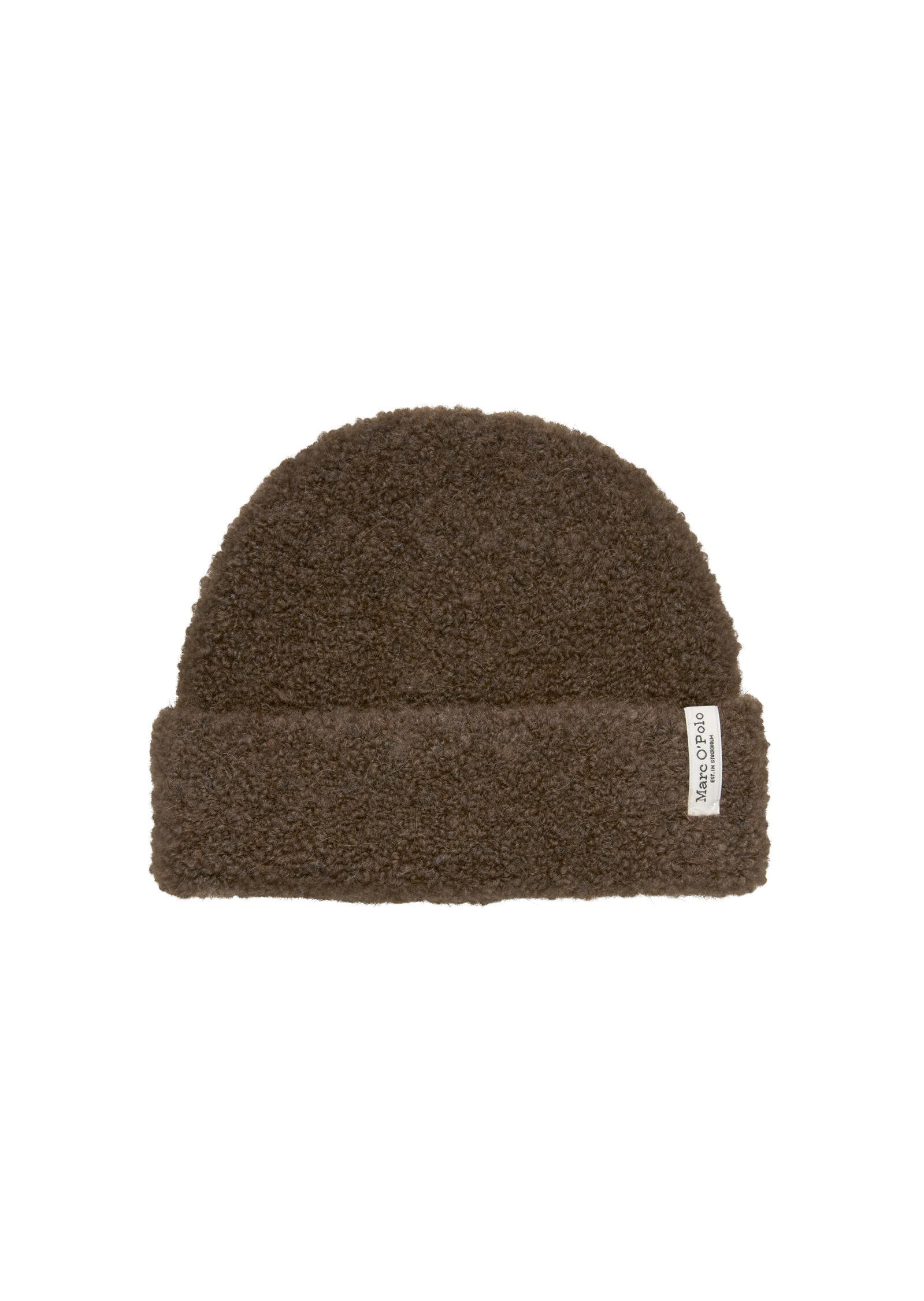 Teddymütze aus Wollmix - 785-shaded brown melange - Braun