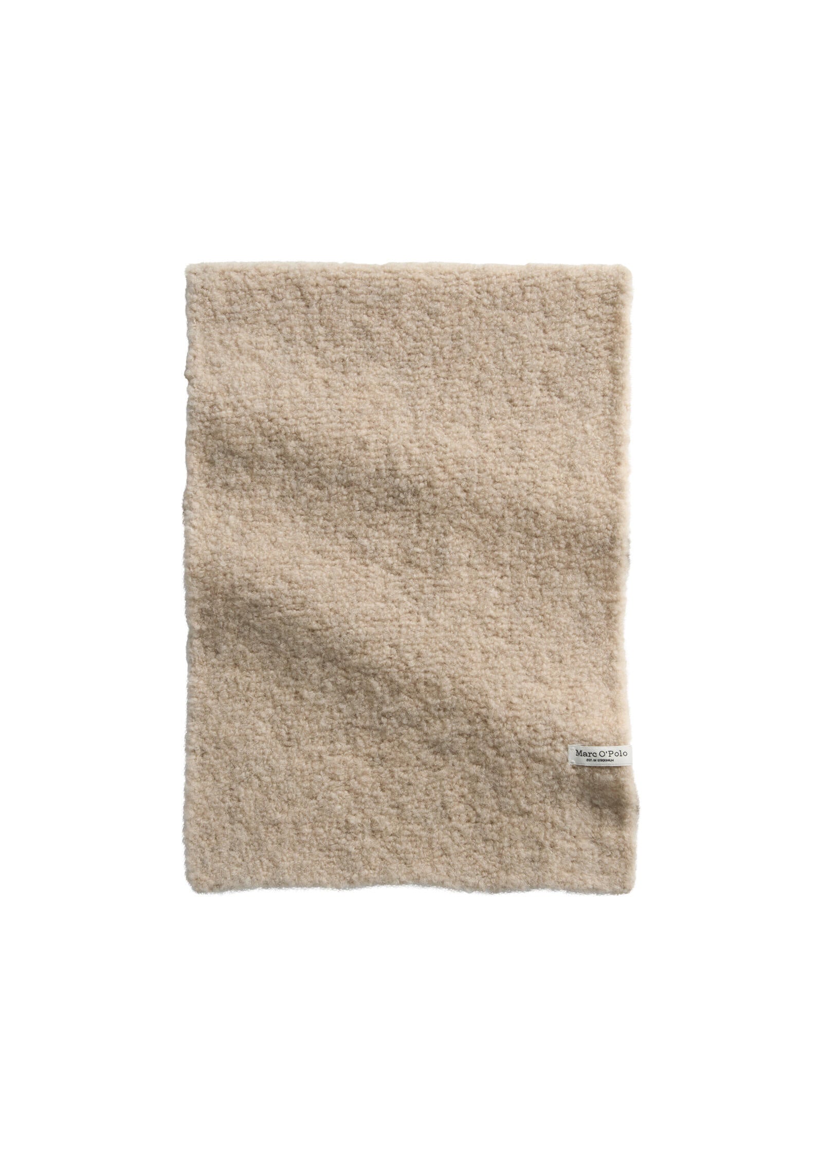 Teddyschal aus Wollmix - 915-chalky mauve melange - Beige