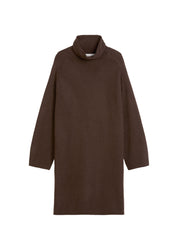 Strickkleid Midi aus Schurwolle - 784-shaded brown - Braun