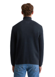 Strickjacke aus Baumwolle - 898-dark navy - Blau