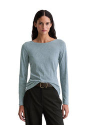 Langarmshirt Regular Fit - 857-slate blue - Blau