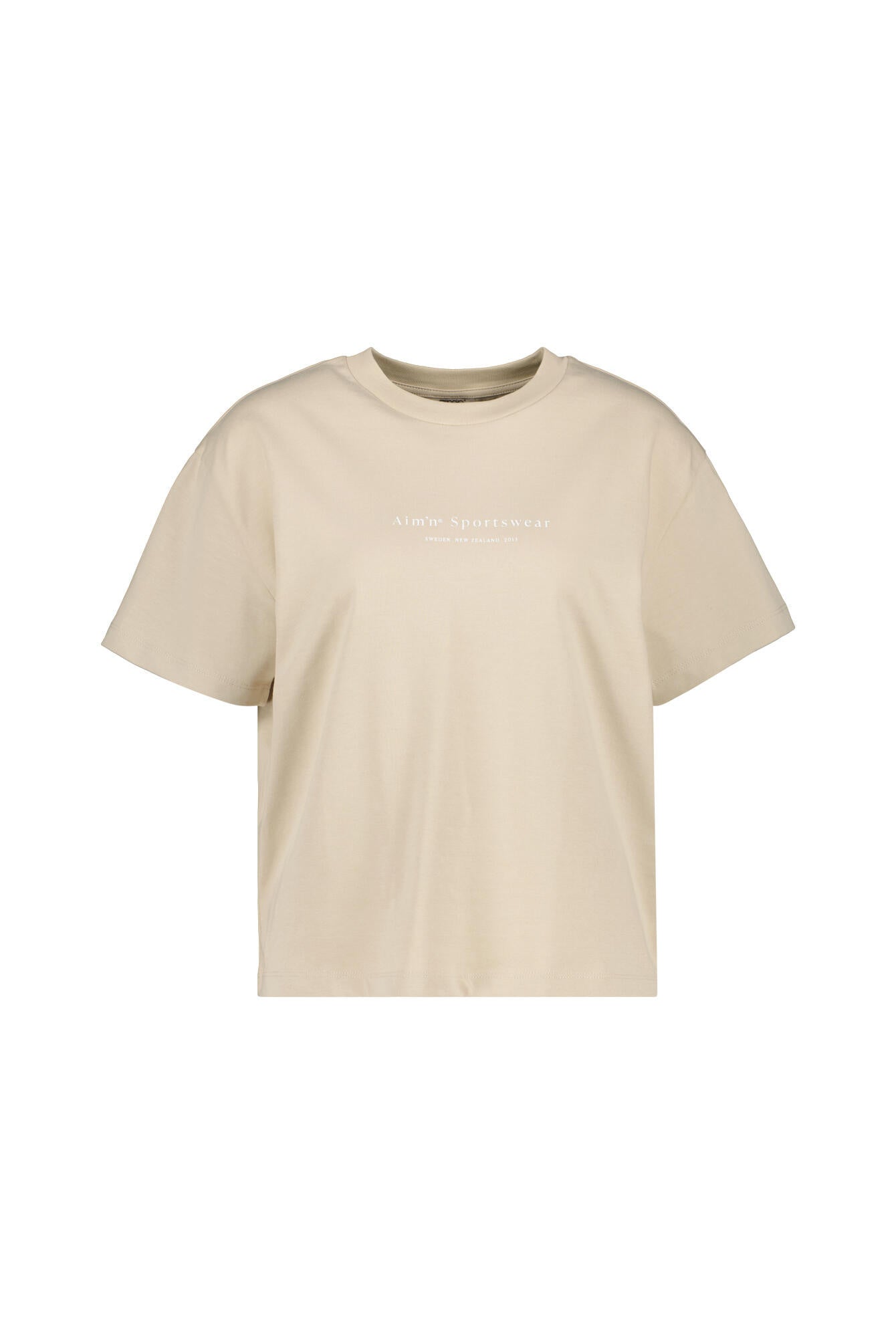 T-Shirt aus Baumwolle Boxy Fit - 91-Café au lait - Beige