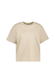 T-Shirt aus Baumwolle Boxy Fit - 91-Café au lait - Beige