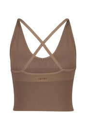 Sport-BH SEAMLESS SHAPE - 78-Macchiato - Braun
