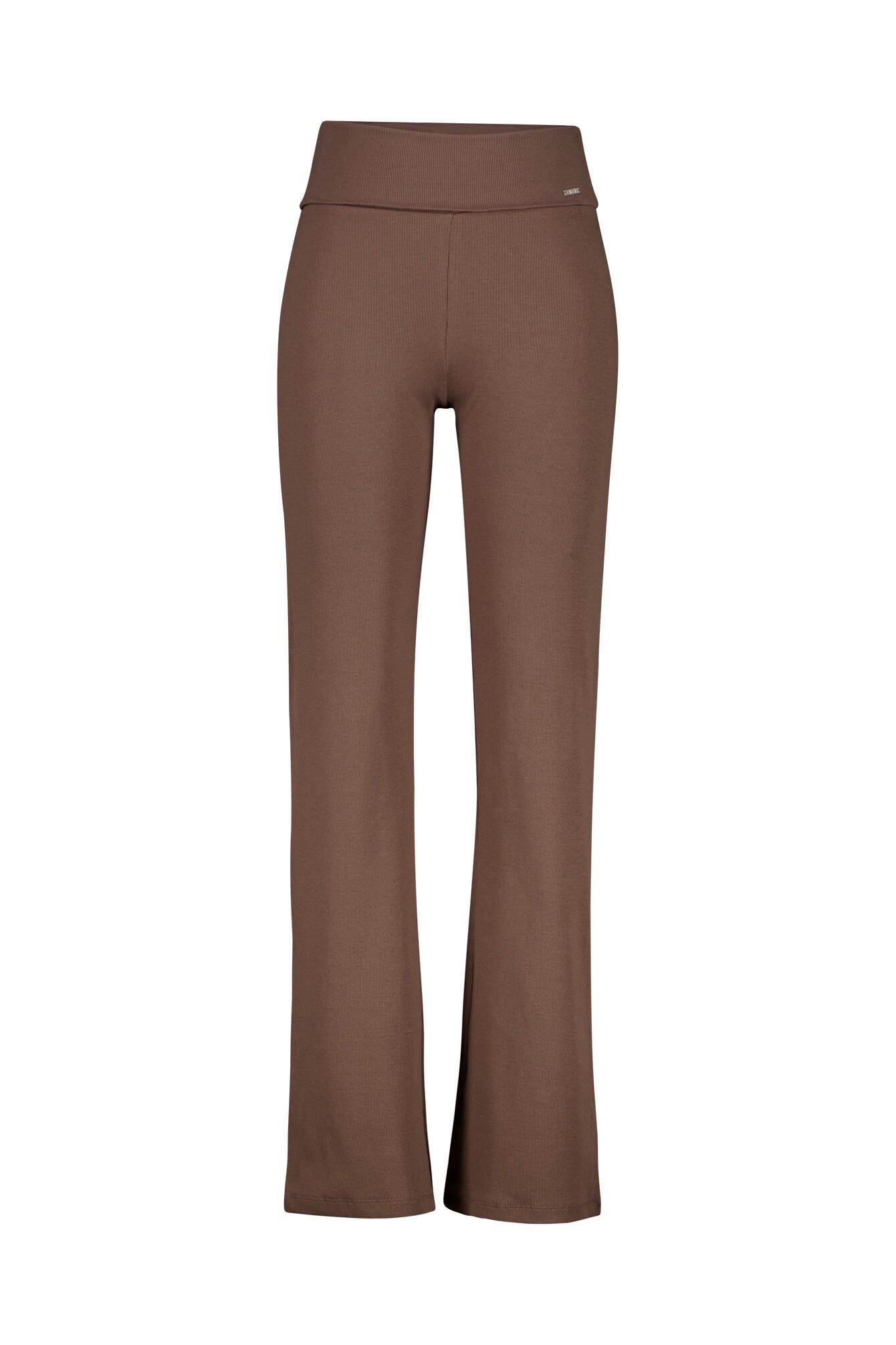 Hose gerippt Wide Leg - 78-Macchiato - Braun