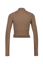 Fitnessjacke SEAMLESS SHAPE - 78-Macchiato - Braun
