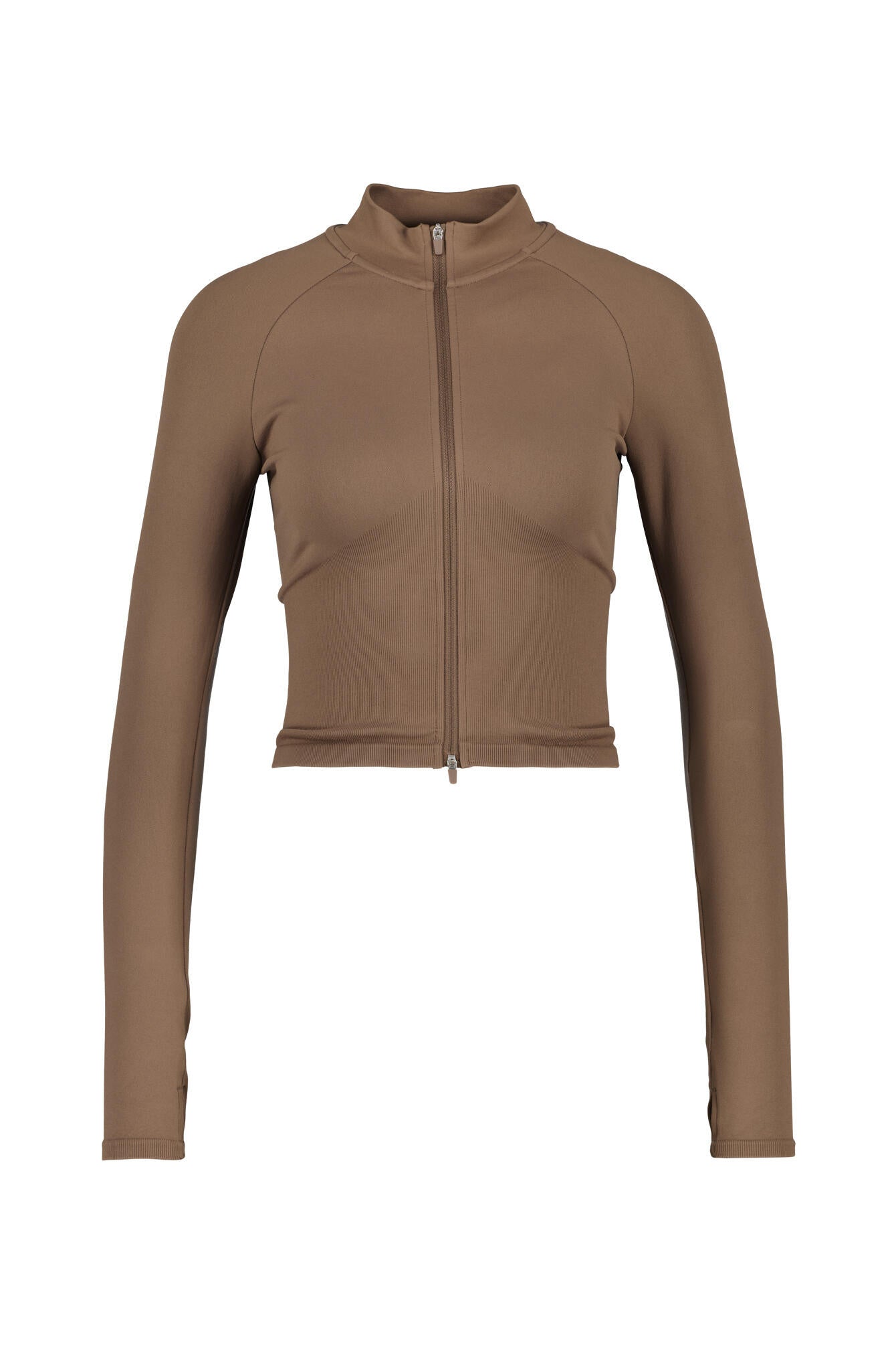 Fitnessjacke SEAMLESS SHAPE - 78-Macchiato - Braun