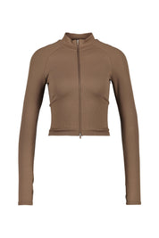 Fitnessjacke SEAMLESS SHAPE - 78-Macchiato - Braun