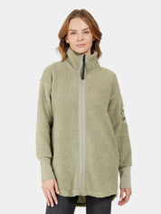 Teddyjacke mit Stehkragen - H03-Wilted leaf - Grün