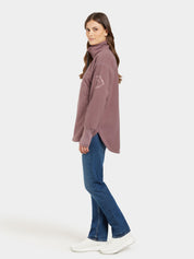 Fleecejacke RONJA - J05-Faded Wine - Violett