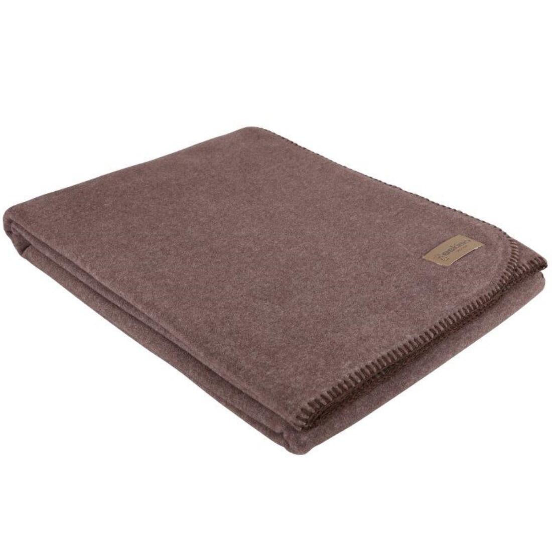 Wohndecke EDELVELOURS 150x200 - dunkelbraun - Braun