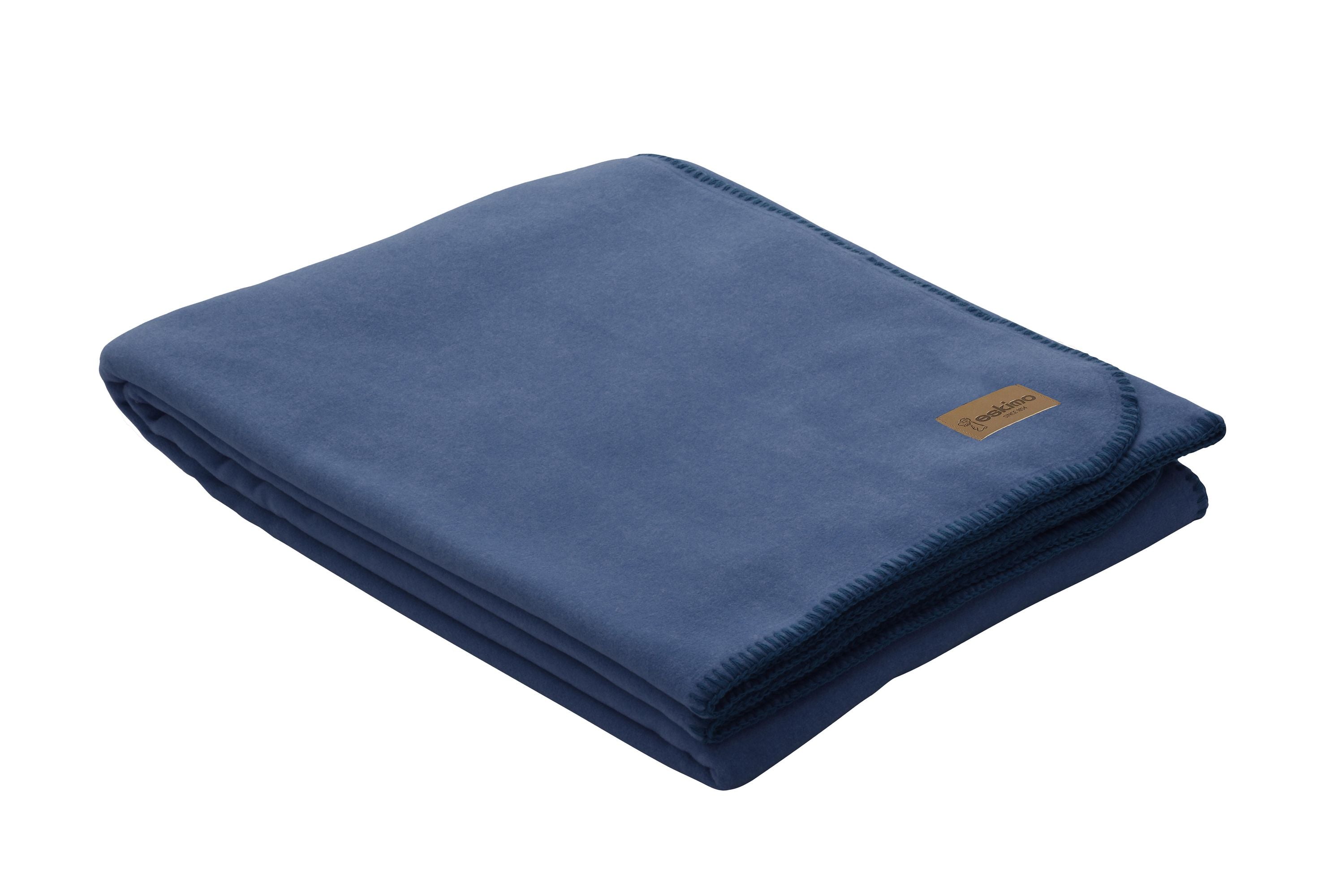 Wohndecke Edelvelours 150x200 - jeans - Blau