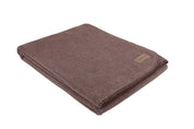 Wohndecke Edelvelours 100x150 - dunkelbraun - Braun