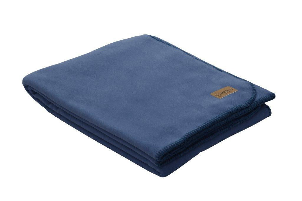 Wohndecke Edelvelours 100x150 - jeans - Blau