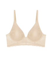 Soft-BH mit Spitzendetails - 6720 CREAMY DREAM - Beige